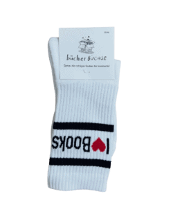 Socken I love books weiss 35-40